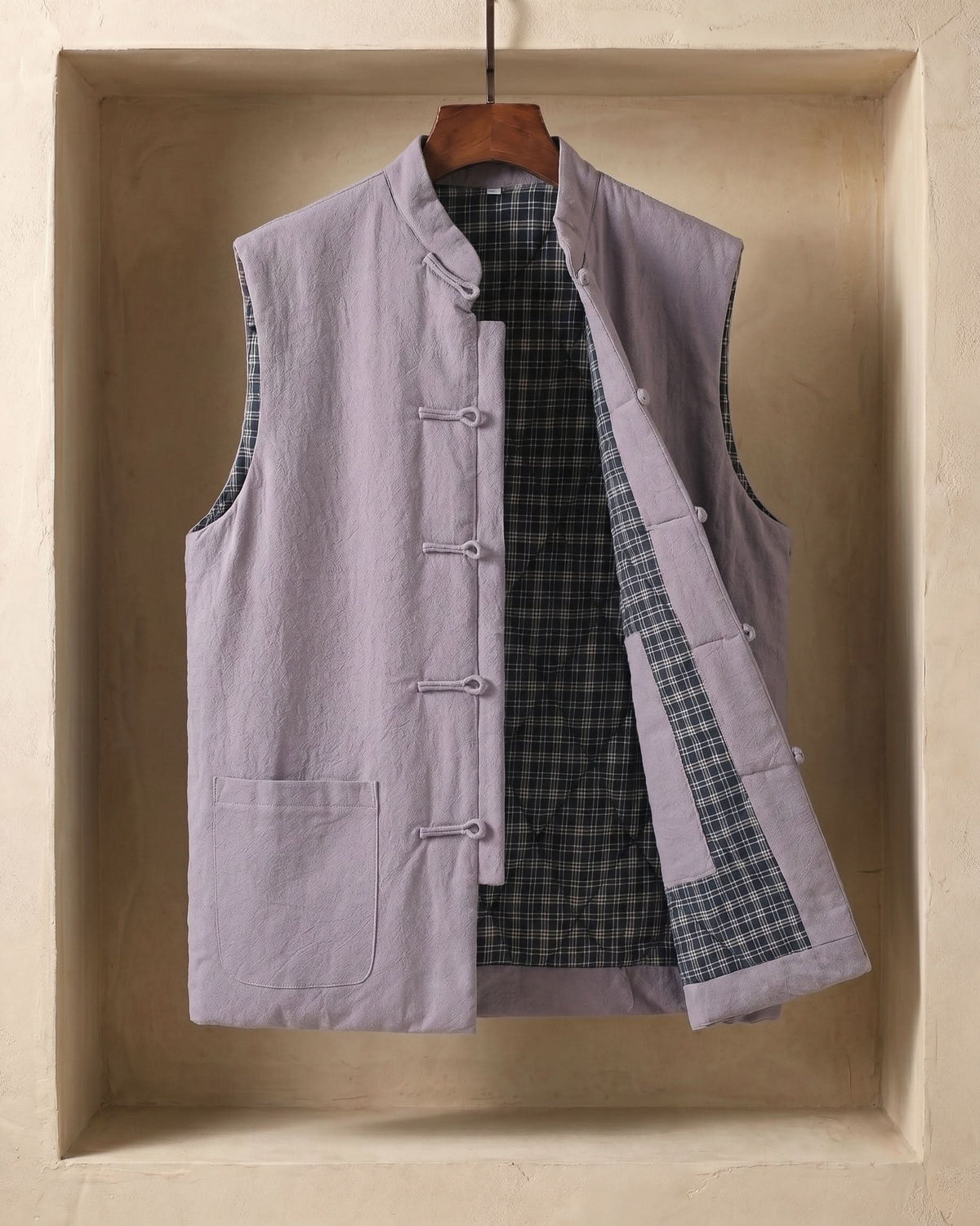 Westmere Cotton Waistcoat - Lavender