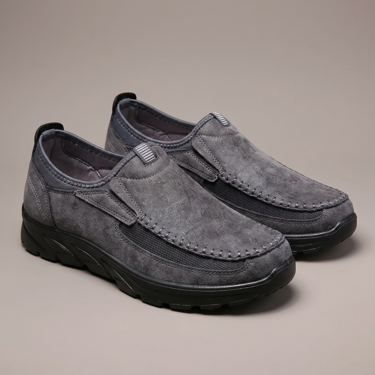 Wexley Comfort Slip-On Shoes - Grey