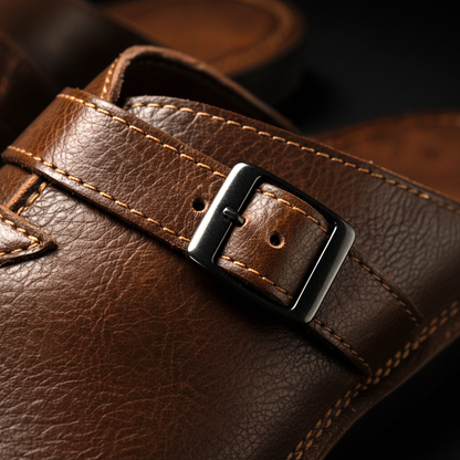 Whitcombe Leather-Look Mules