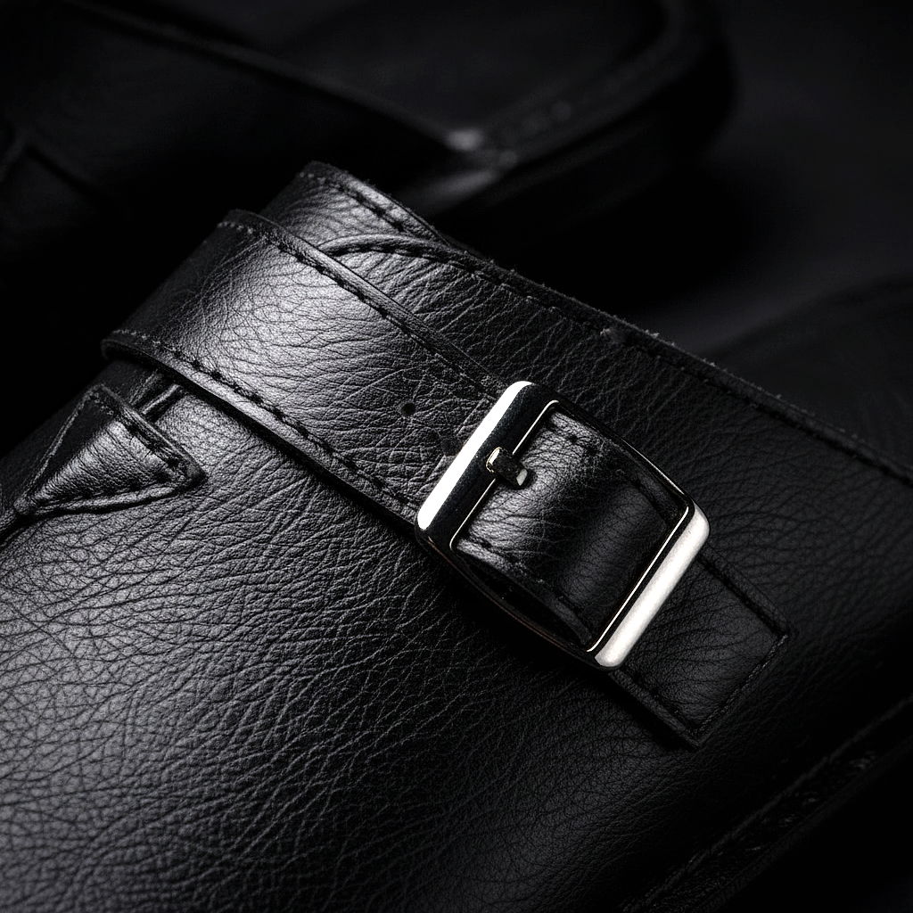 Whitcombe Leather-Look Mules
