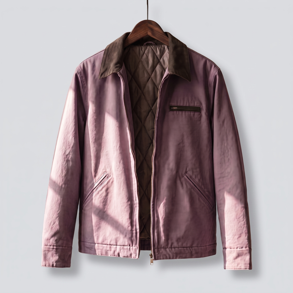 Whitlock Cotton Zip Jacket - Purple