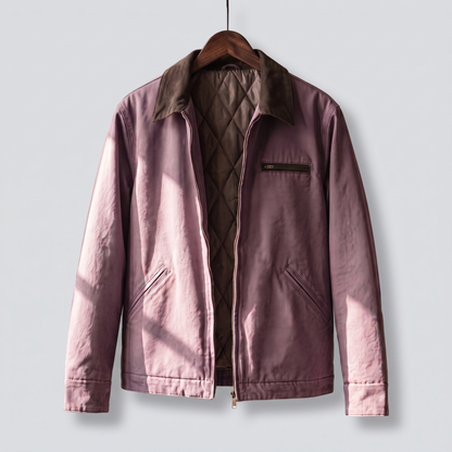 Whitlock Cotton Zip Jacket - Purple