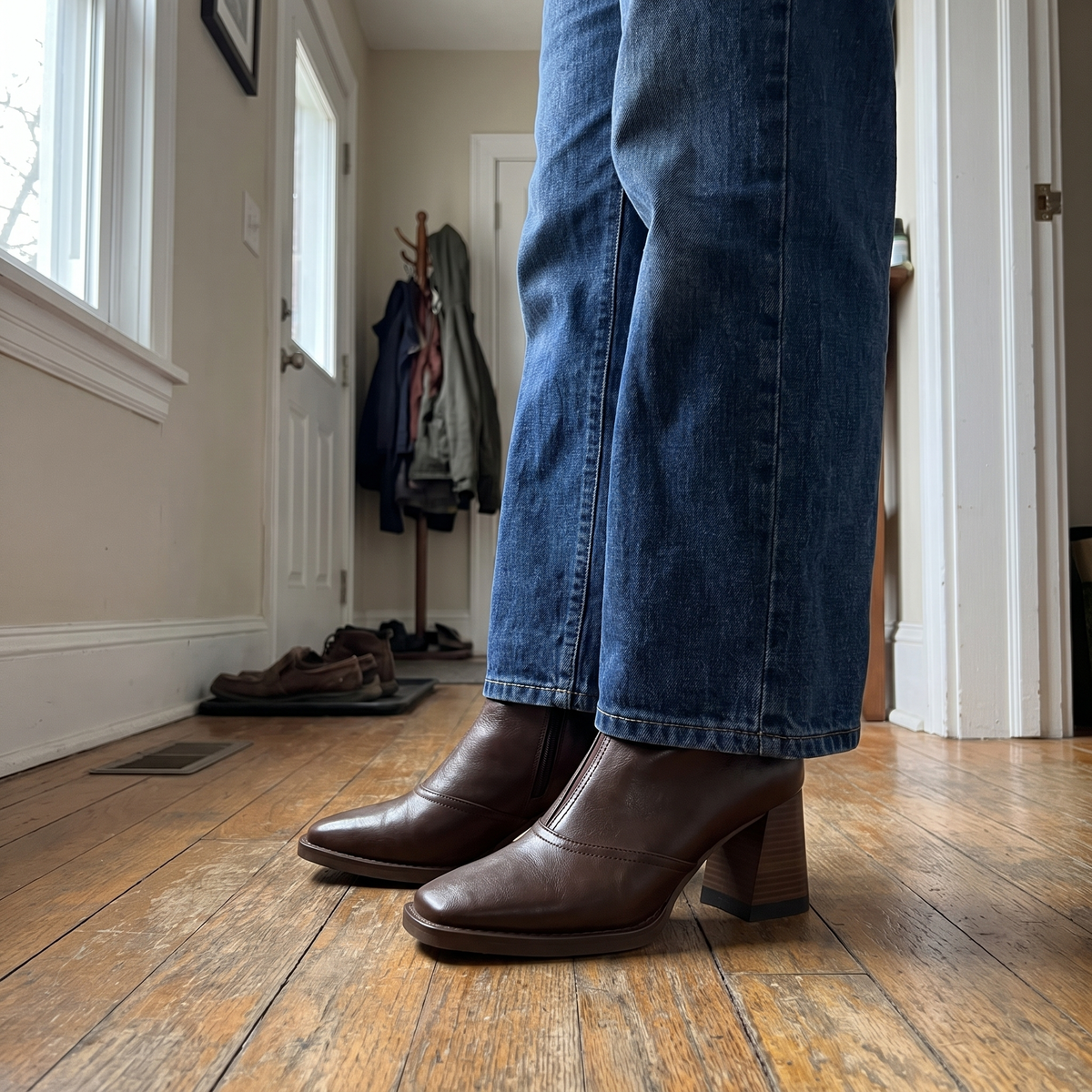 Whitney Leather-Look Ankle Boots