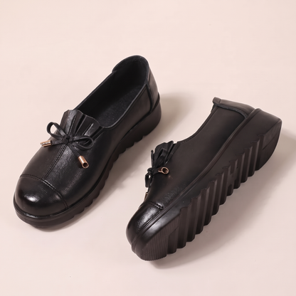 Wide Fit Support Loafers - Black
