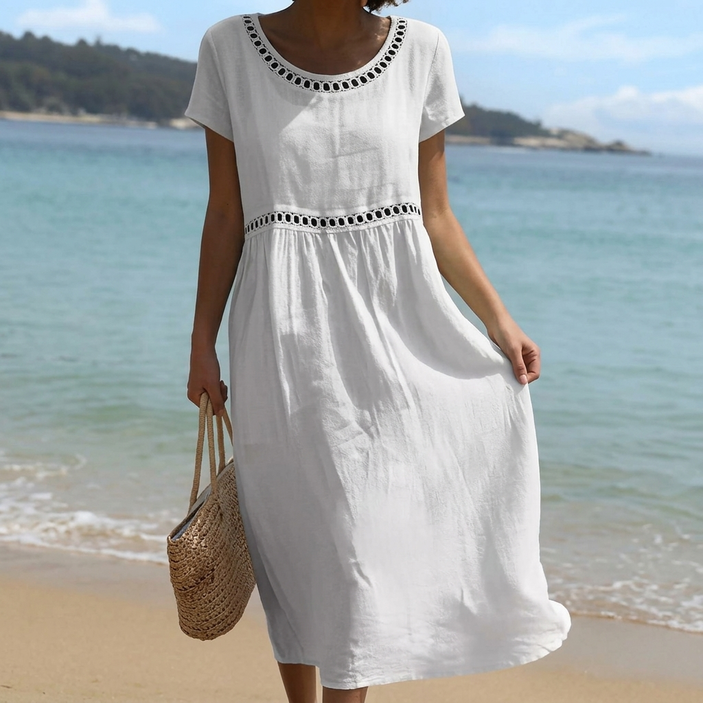 Wincroft Cutwork Summer Dress - White