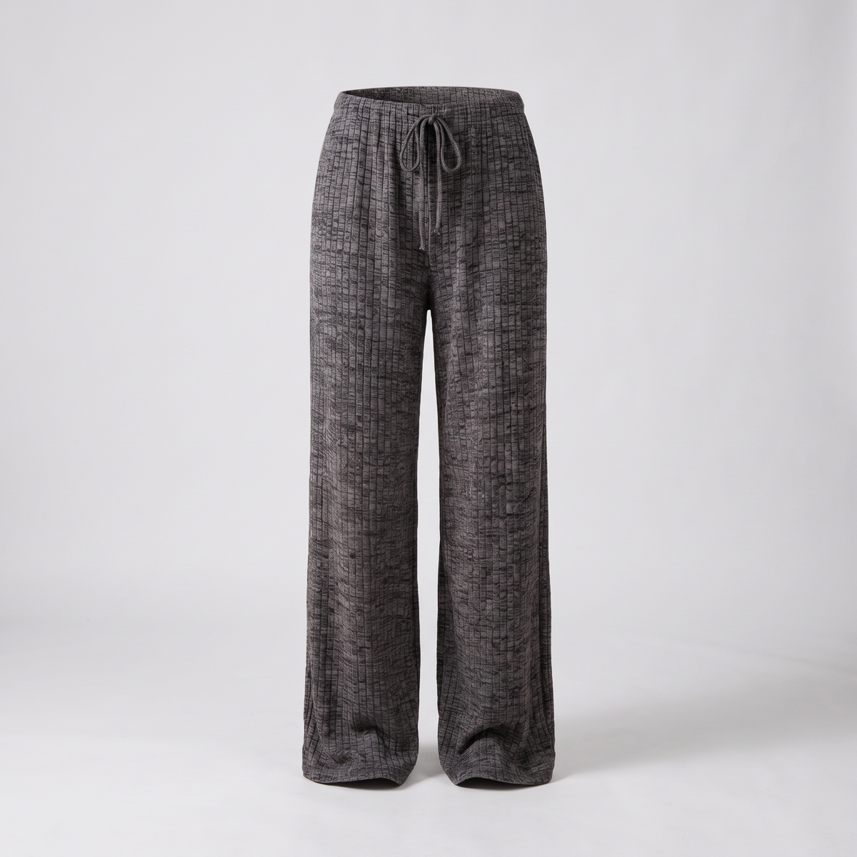 Winnie Relaxed Wide-Leg Pyjama Trousers - Black