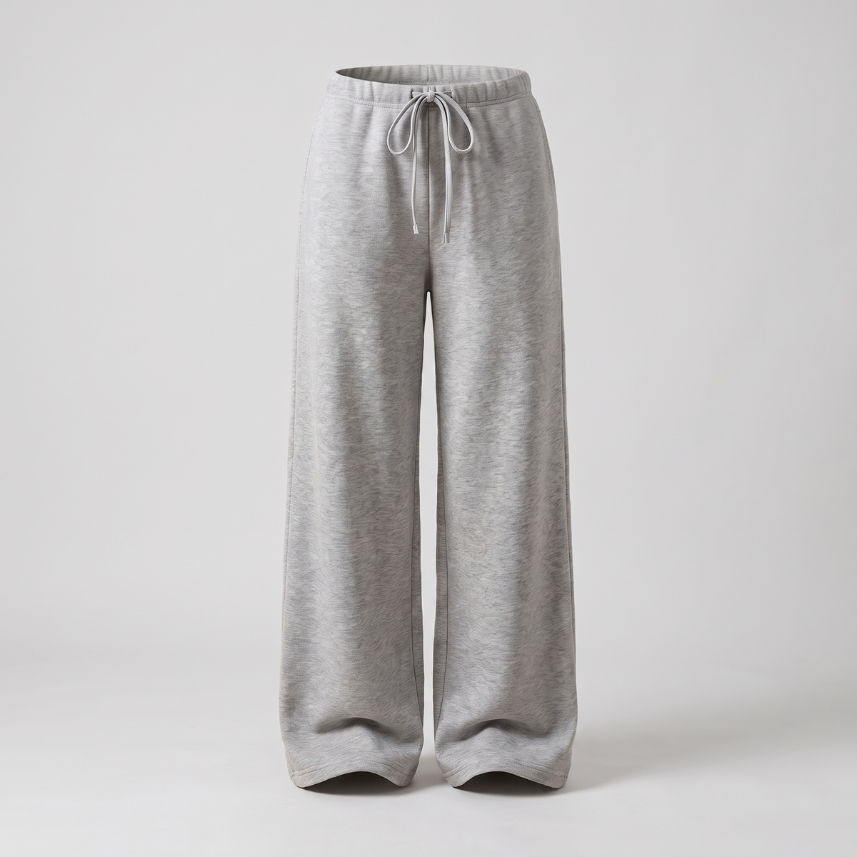 Winnie Relaxed Wide-Leg Pyjama Trousers - Light Grey