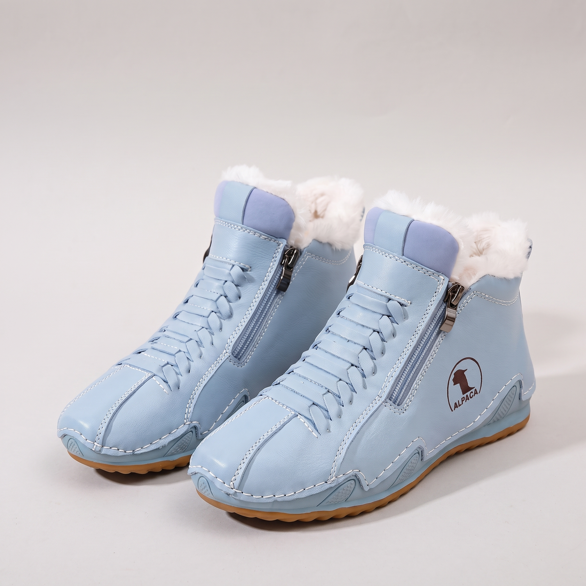 Wintershield Faux Fur-Lined Boots - Blue