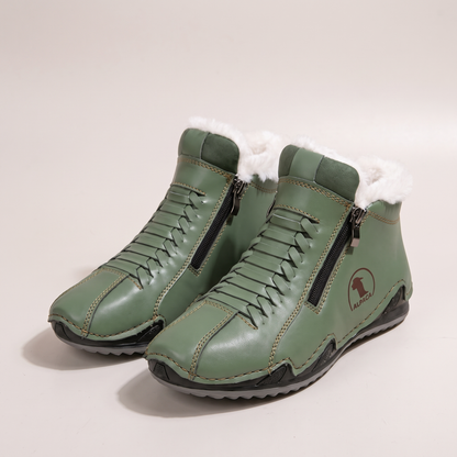 Wintershield Faux Fur-Lined Boots - Green
