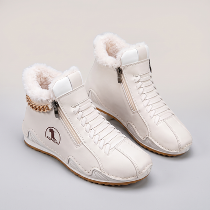 Wintershield Faux Fur-Lined Boots - White