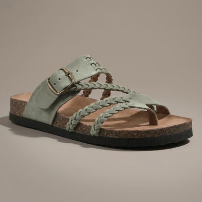 Wythendale Braided Cork Sandals - Green
