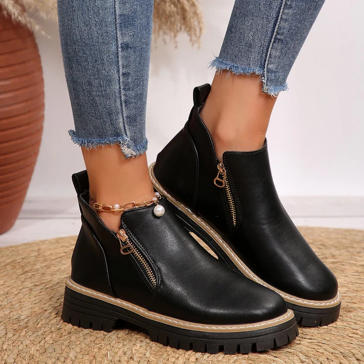 Zerina Comfort Leather-Look Boots