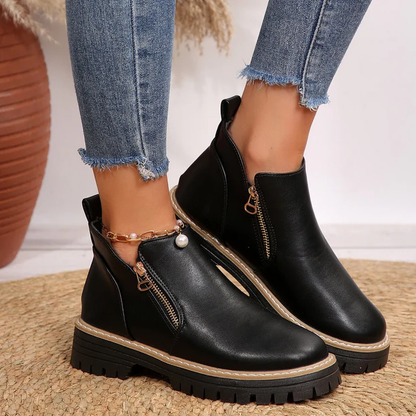 Zerina Comfort Leather-Look Boots
