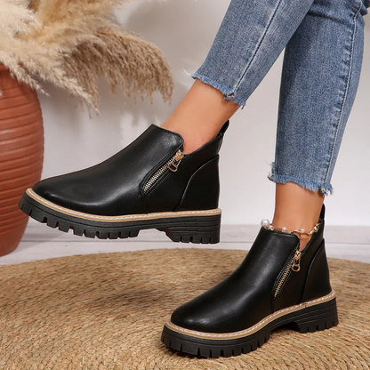 Zerina Comfort Leather-Look Boots