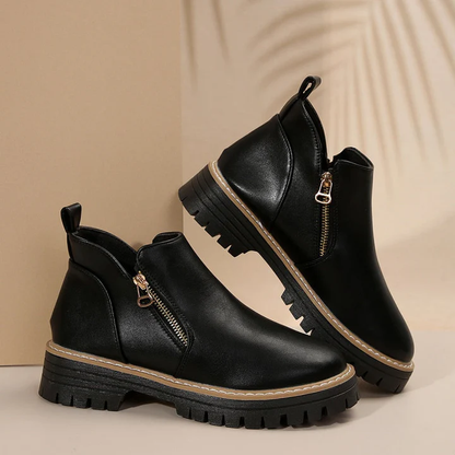 Zerina Comfort Leather-Look Boots