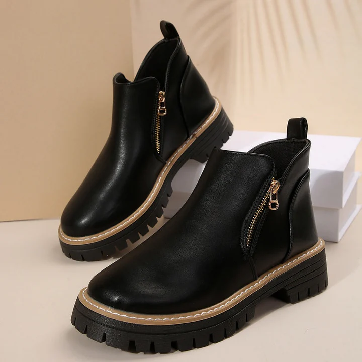 Zerina Comfort Leather-Look Boots