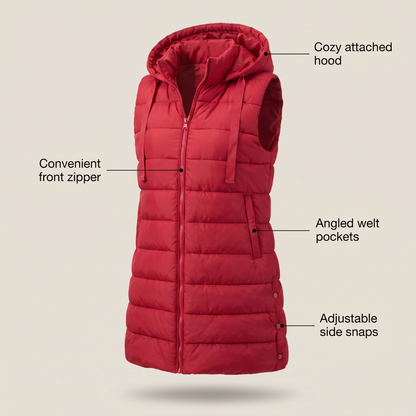 Zyric Long Puffer Vest