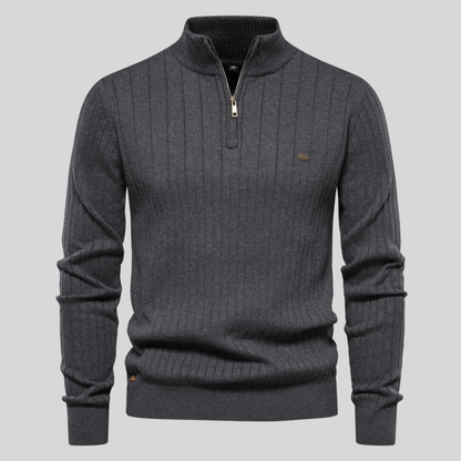 Zyric Zip-Up Jumper - Dark Grey